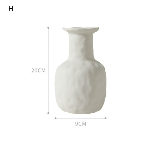 Vaso de cerâmica com decoração nórdica