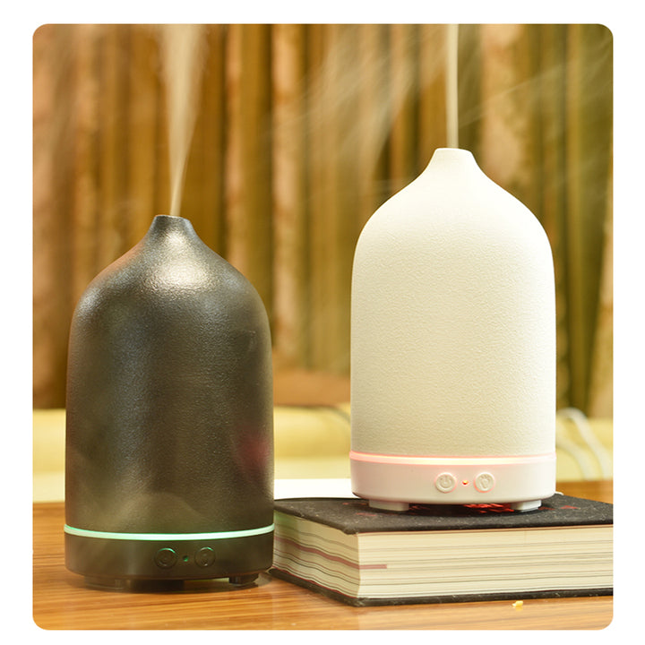 Simples Preto Branco Cor Elegante Cerâmica Difusores Óleo Essencial Ultrasonic Aroma Difusor Aromaterapia Difusor Umidificadores de ar