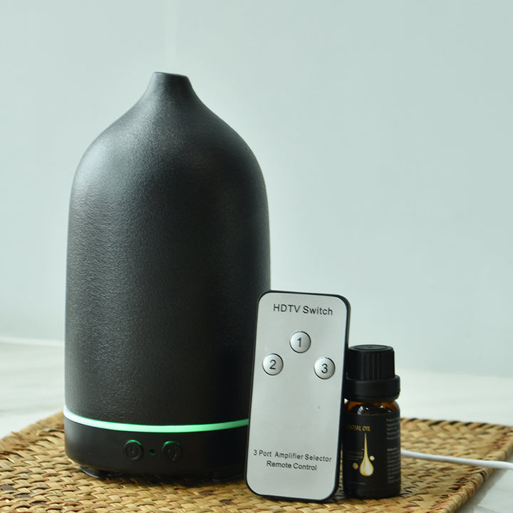Simples Preto Branco Cor Elegante Cerâmica Difusores Óleo Essencial Ultrasonic Aroma Difusor Aromaterapia Difusor Umidificadores de ar