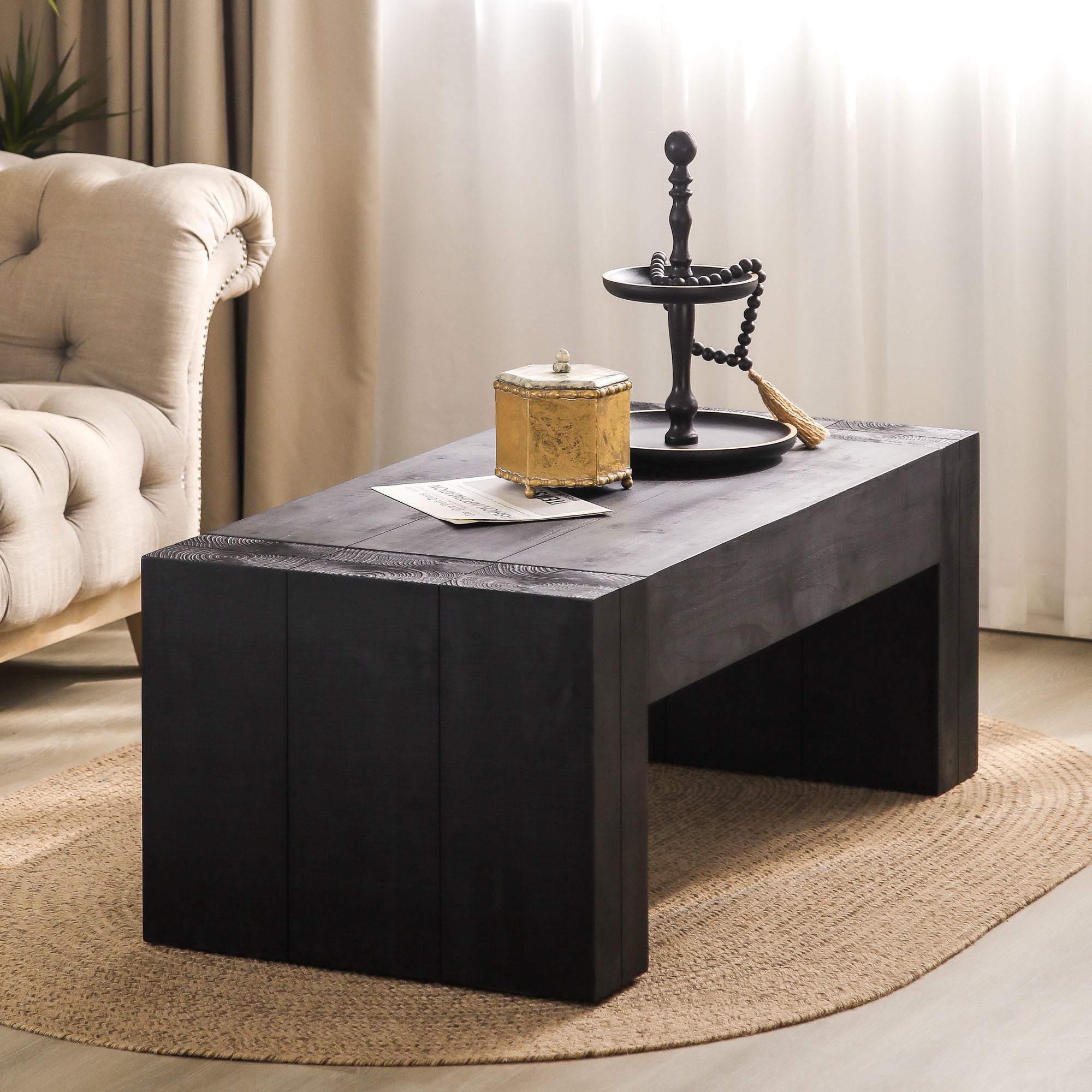 Mesa de centro de madeira