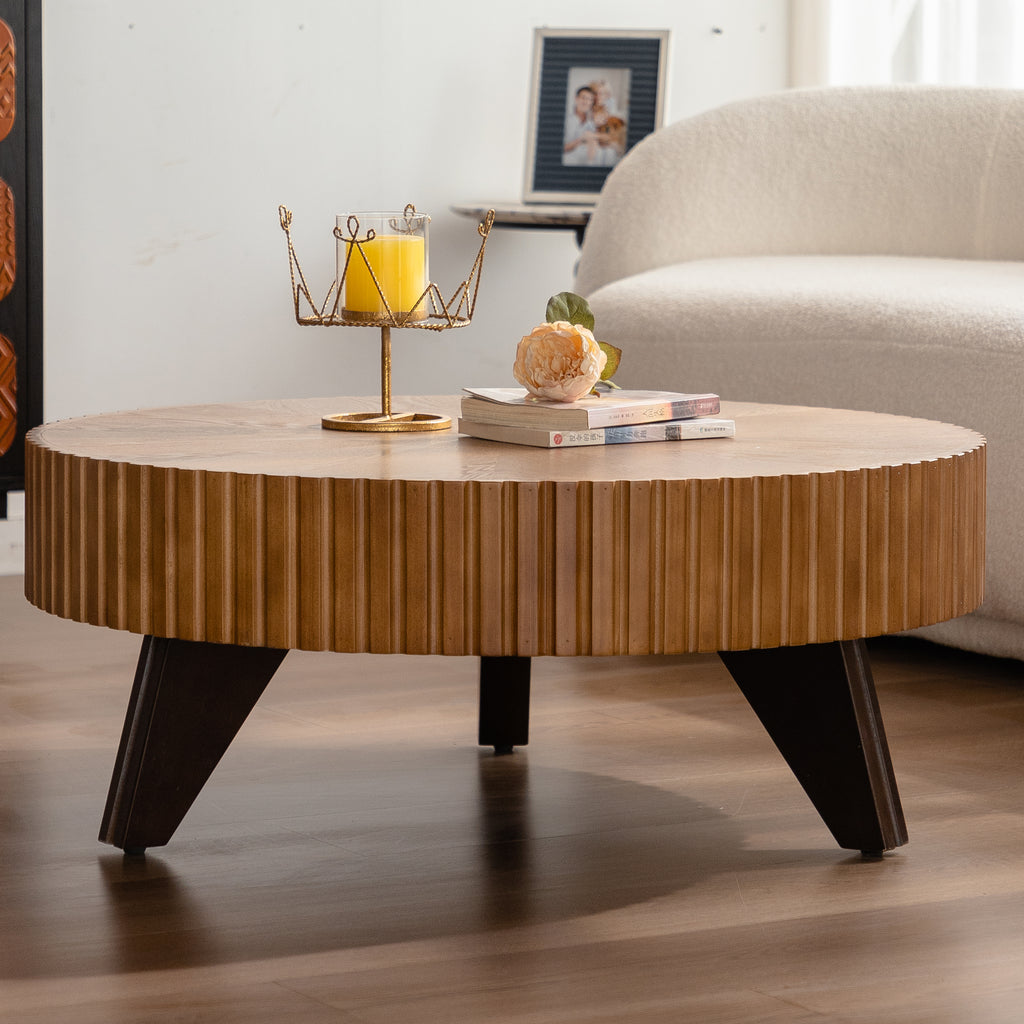 Mesa De Centro Retrô Redonda